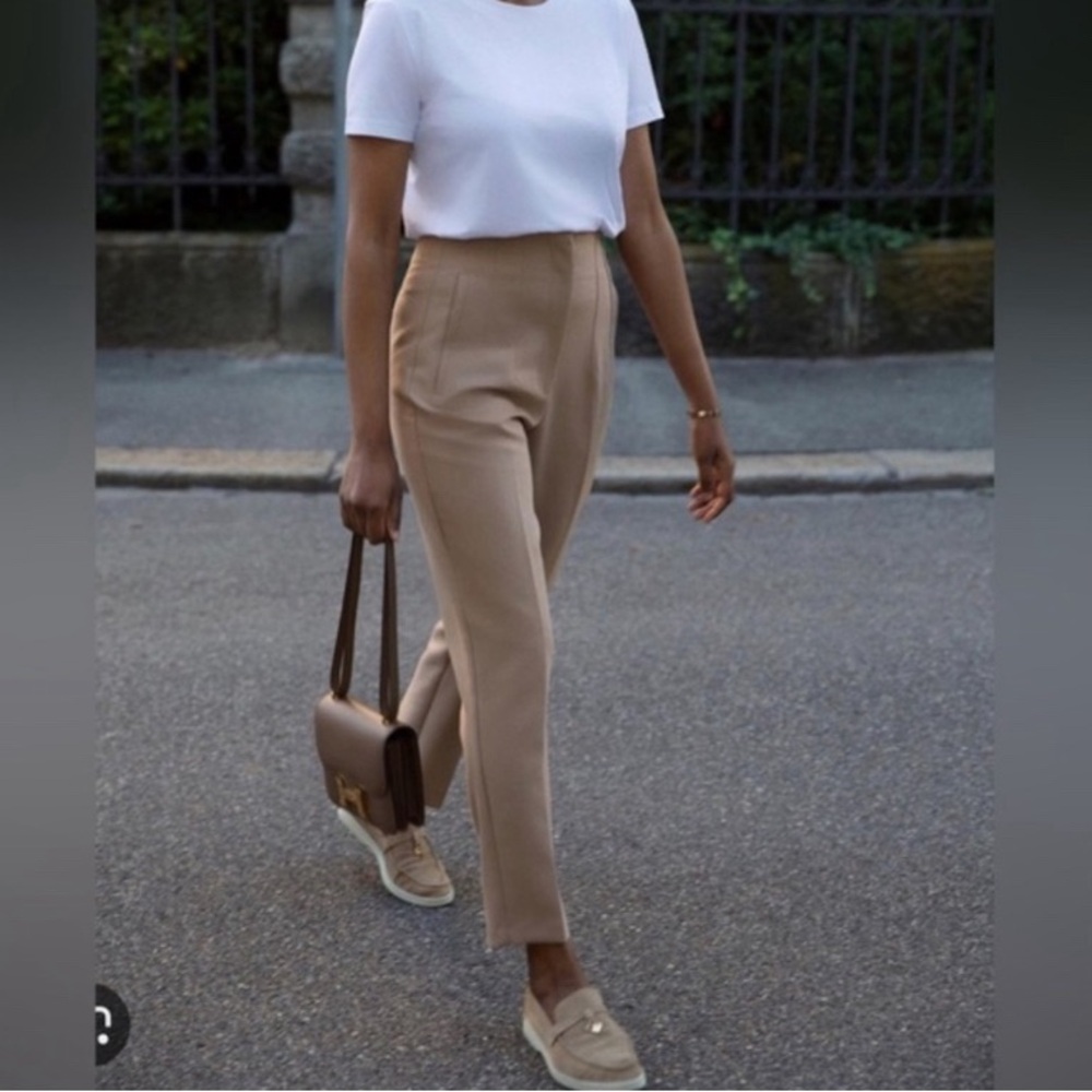 NWT $49 ZARA BLOGGERS FAV HIGH WAISTED PANTS Size M